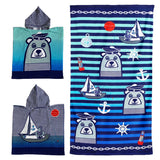 Pack enfant serviette et poncho Teddy - Le comptoir de la plage