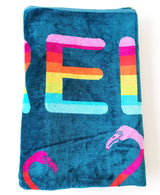 Serviette de plage éponge Velours Jacquard Partytime - Taille XXL