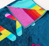Serviette de plage éponge Velours Jacquard Partytime - Taille XXL