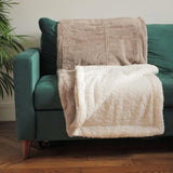 Plaid imitation lapin - 130x170 cm 610 g/m² - Ultra doux et cocconing - LE COMPTOIR DE LA PLAGE