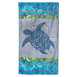Pack Serviettes de plage éponge velours Jacquard Homok Playamar Taille L