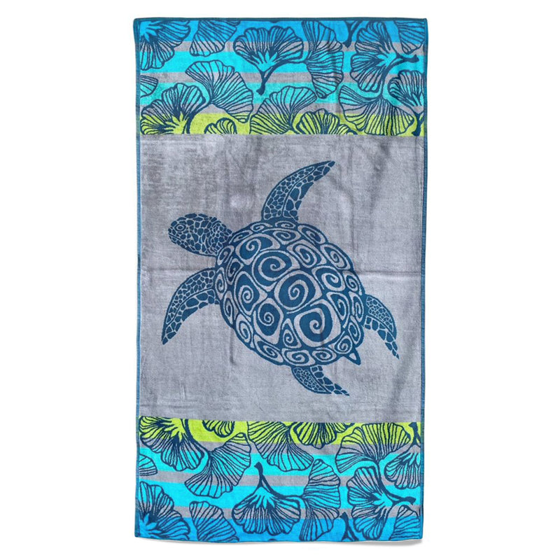Pack Serviettes de plage éponge velours Jacquard Homok Playamar Taille L