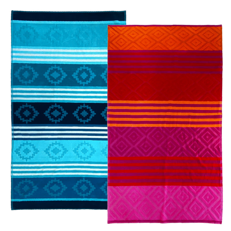 Pack Promo Serviettes de plage en coton Monterrico Razao - Le comptoir de la plage
