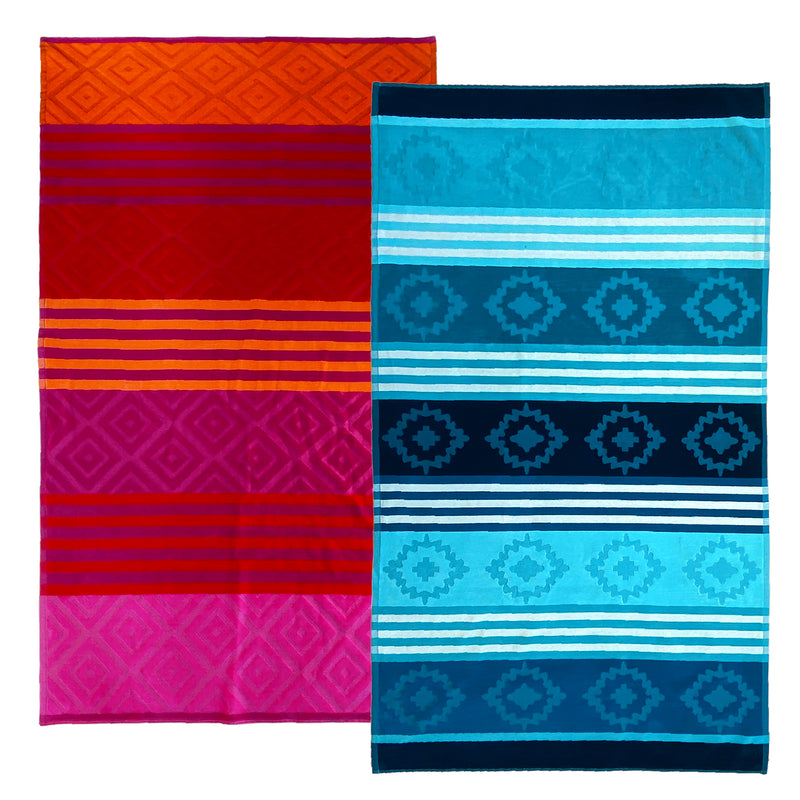 Pack Promo Serviettes de plage en coton Razao Monterrico - Le comptoir de la plage
