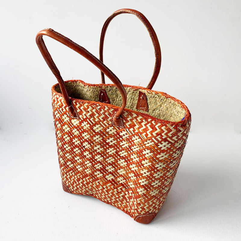 Panier artisanal caramel Frise - Le comptoir de la plage