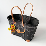 Panier artisanal Manjopika avec pochon et poche extérieure