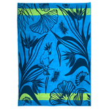 Serviette de plage bleue en coton Papiga, extra large - Le comptoir de la plage