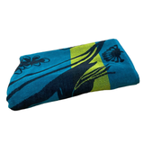 Serviette de plage bleue éponge Velours Jacquard Papiga, extra large - Le comptoir de la plage