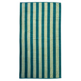 Drap de bain en coton Milonga vert foncé - Le comptoir de la plage