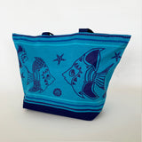 Sac de plage polyester  Bohème fish