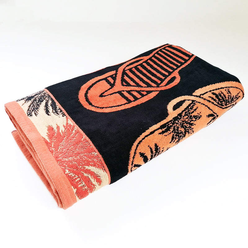 Serviette de plage éponge Velours Jacquard Sandala - Taille L
