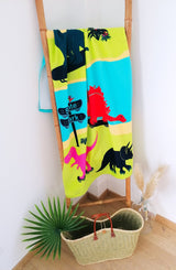 Serviette de plage pour enfant microfibre Skatepark - Le comptoir de la plage