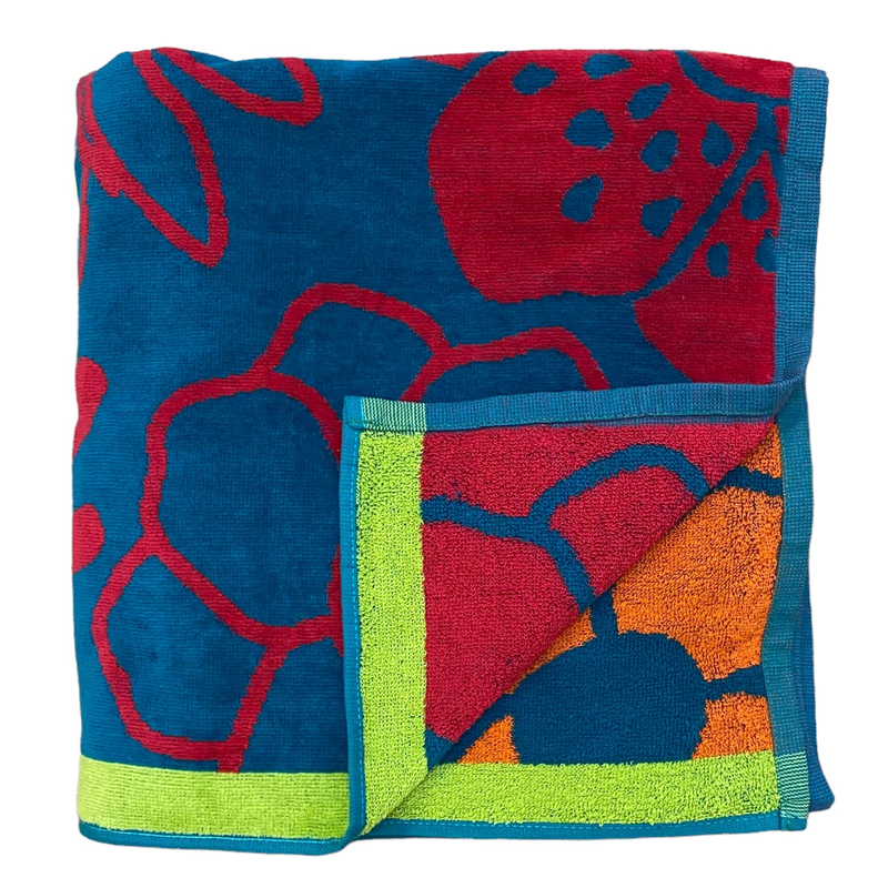 Drap de bain éponge Velours Jacquard Samana, extra large - Le comptoir de la plage