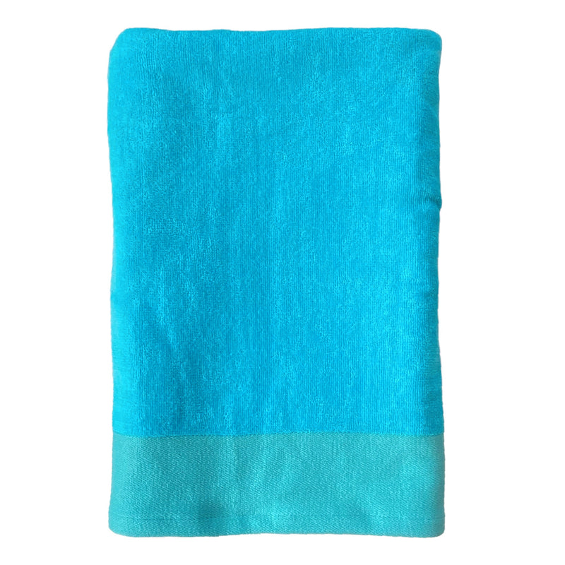 Serviette de plage bleu turquoise Shady - Le comptoir de la plage