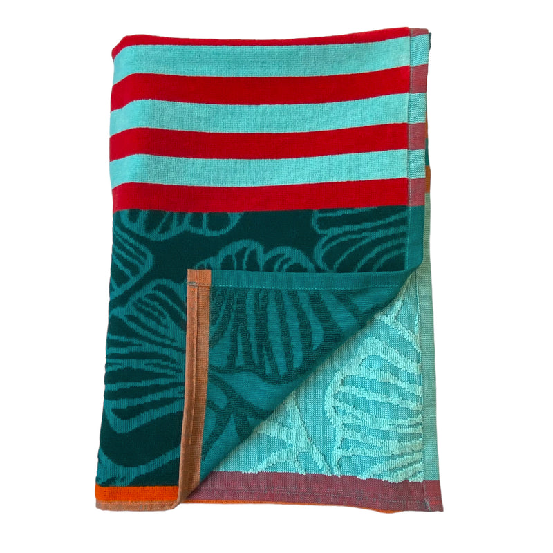Serviette de bain éponge Velours Jacquard Fiorito - Taille L