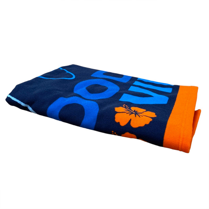 Serviette de plage bleue microfibre Golfo - Le comptoir de la plage