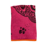 Serviette de plage éponge velours Jacquard Asha - Le comptoir de la plage