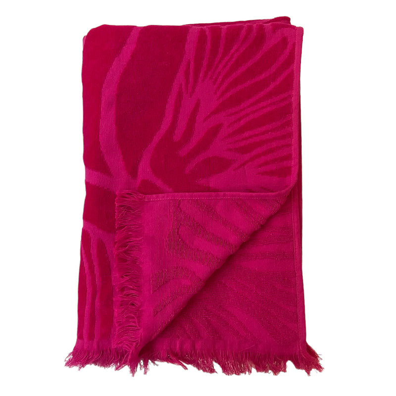 Serviette de plage éponge Velours Jacquard Manzanillo - Le comptoir de la plage