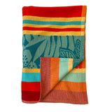 Serviette de plage éponge Velours Jacquard Zebrina - Le comptoir de la plage