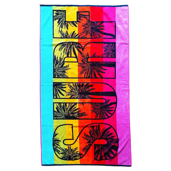 Serviette de plage éponge Velours Jacquard Kymata - Taille L - Le comptoir de la plage