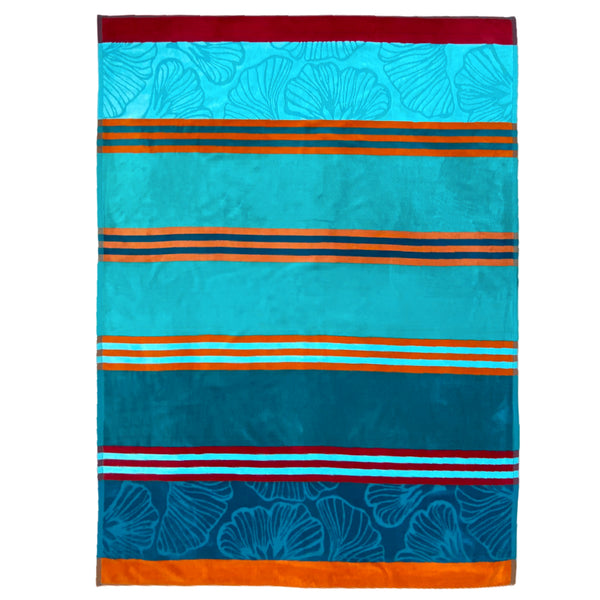Serviette de plage en coton bleu Gregorio - Le comptoir de la plage
