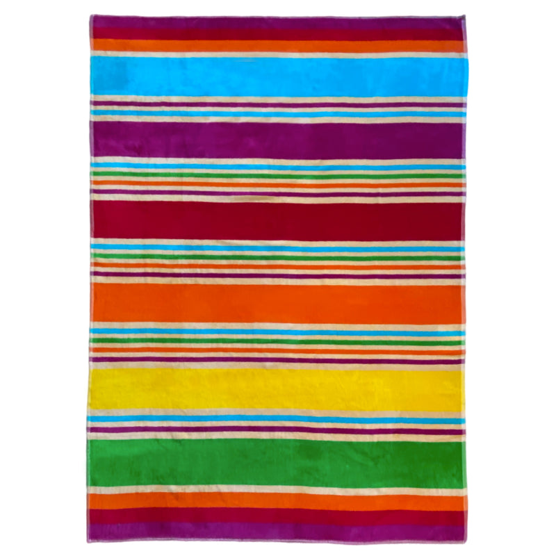 Serviette de plage en coton multicolore Kastela - Le comptoir de la plage