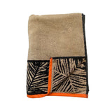 Drap de bain éponge velours Jacquard Lukko - Le comptoir de la plage