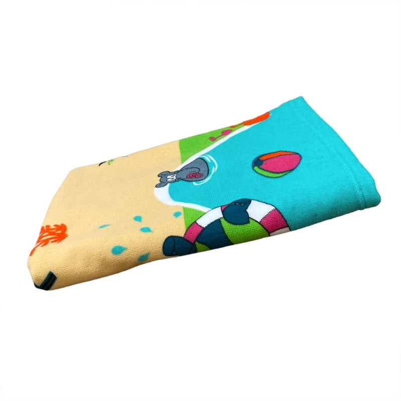 Serviette de bain enfant microfibre Hippo - Le comptoir de la plage