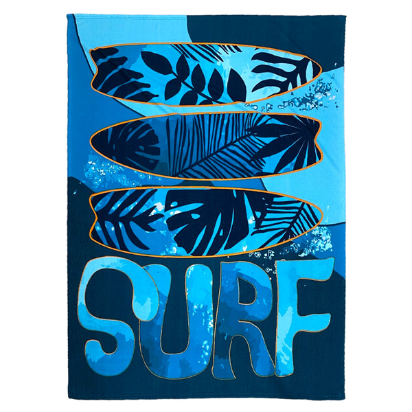 Serviette de plage bleu microfibre Armonia - Le comptoir de la plage