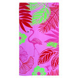 Serviette de plage microfibre rose Caracas - Le comptoir de la plage