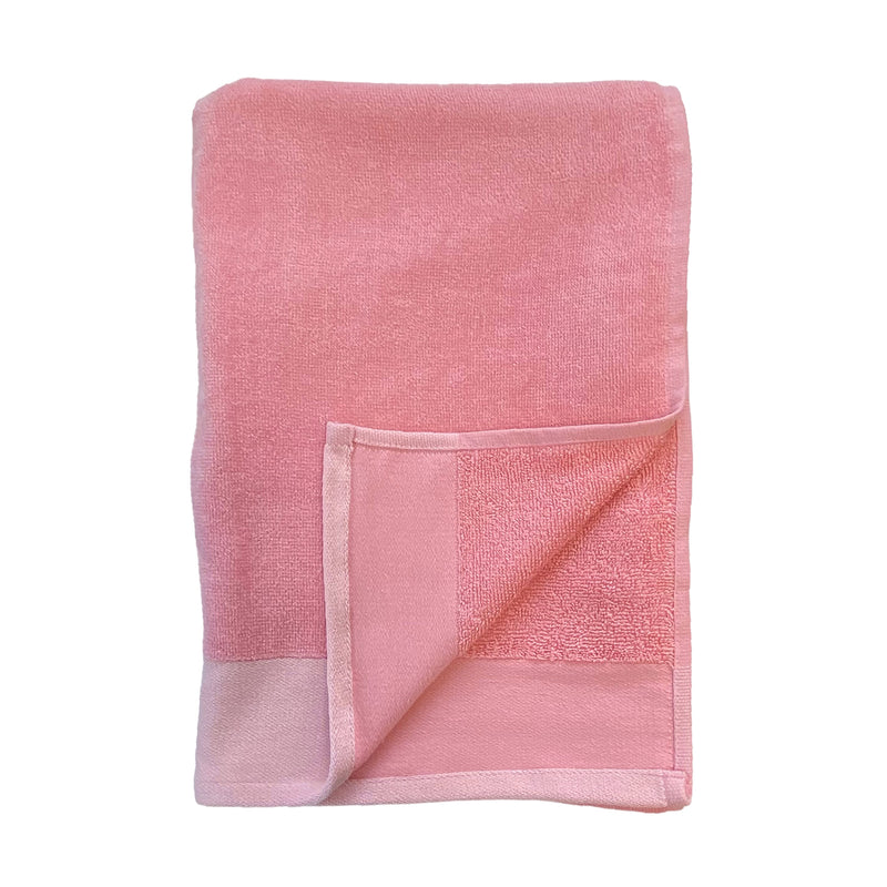 Serviette de plage unie rose pâle Shady - Le comptoir de la plage