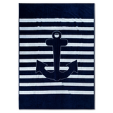 Drap de bain bleu en coton Regatta, extra large - Le comptoir de la plage