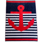 Serviette de plage en coton Kirby, extra large - Le comptoir de la plage