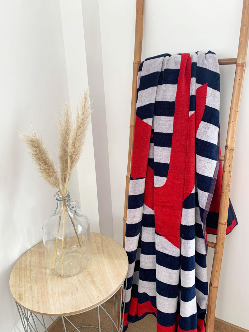 Drap de bain en coton Kirby, extra large - Le comptoir de la plage