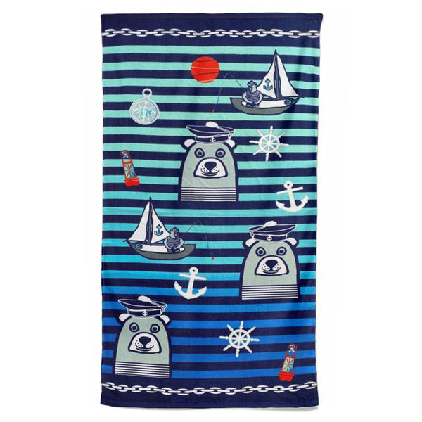 Drap de bain pour enfant microfibre Teddy - Le comptoir de la plage