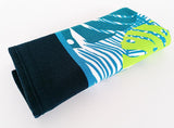Serviette de plage microfibre 100% polyester Tropical leaves - Le comptoir de la plage