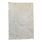 Lot de 2 Duos de  torchons assortis bicolores beige Ginkos 50 x 70
