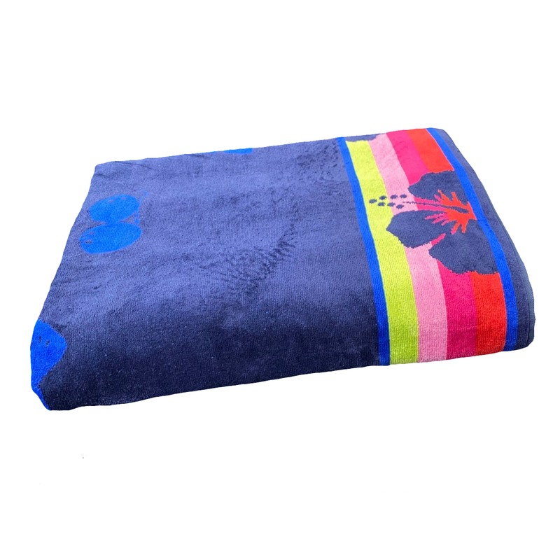 Drap de bain éponge Velours Jacquard Vegas, extra large - Le comptoir de la plage