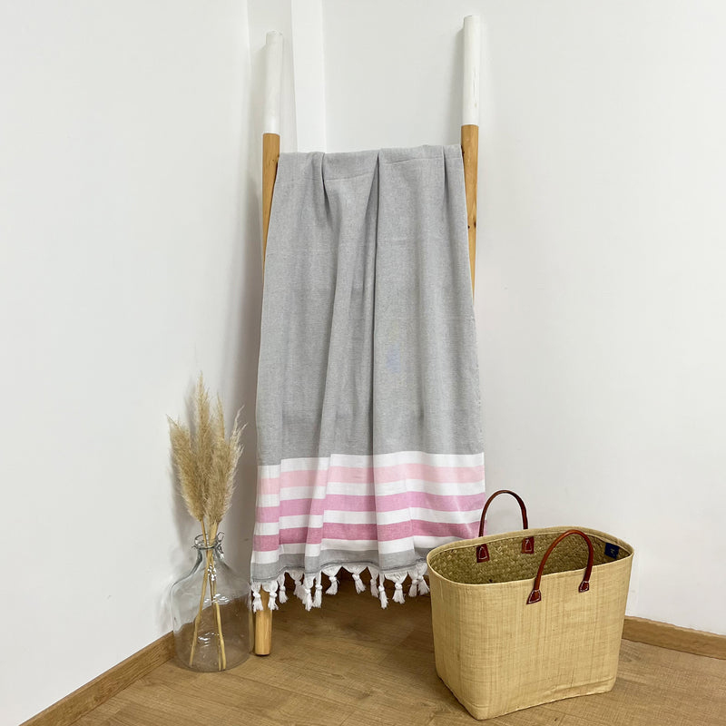 Fouta coton doublée éponge Zuma