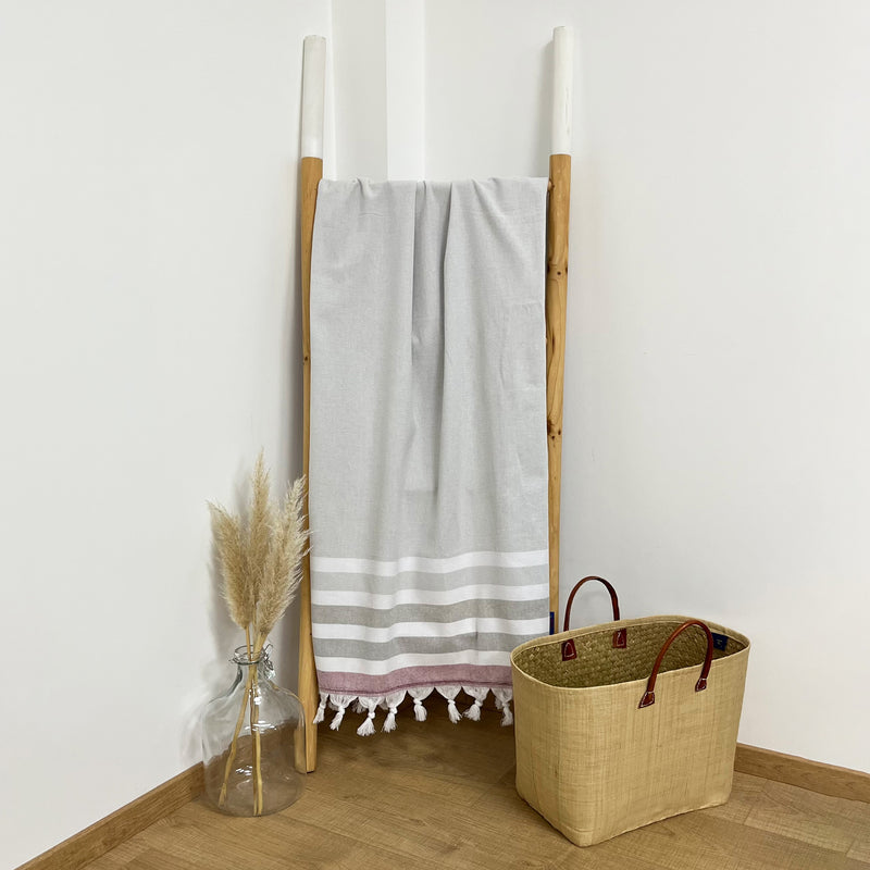 Fouta coton doublée éponge Zuma