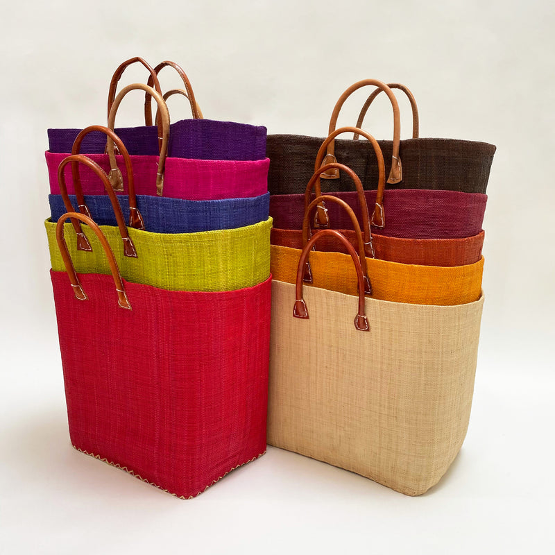 Collection paniers artisanaux Belo unis GM - Le comptoir de la plage