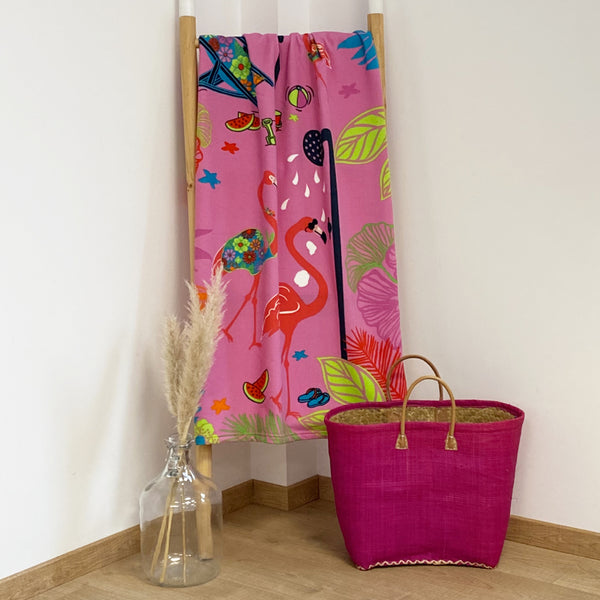 Drap de bain enfant microfibre Girly - Le comptoir de la plage