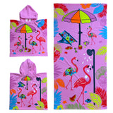 Pack enfant Girly poncho et serviette microfibre - Le comptoir de la plage