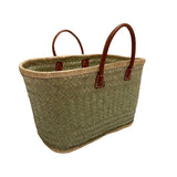 Panier artisanal natural Aravola unis - Le comptoir de la plage
