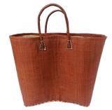 Panier artisanal caramel Belo unis GM - Le comptoir de la plage