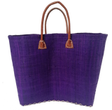 Panier artisanal prune Belo unis GM - Le comptoir de la plage