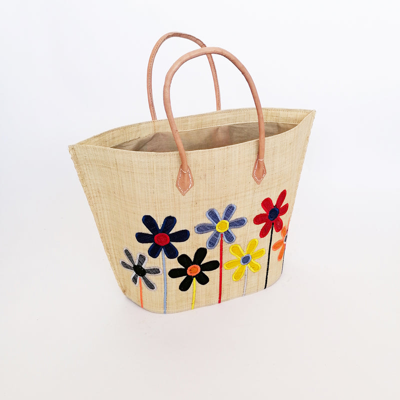 Panier artisanal naturel Majunga - Le comptoir de la plage