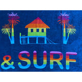 Serviette de plage éponge Velours Jacquard Partytime - Taille XXL