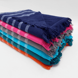 fouta doublée éponge alanya XL 140x180 cm, 100 % coton 380 g/m², épaisse et absorbante, idéale pour la plage, piscine ou salle de bain et en paréo.