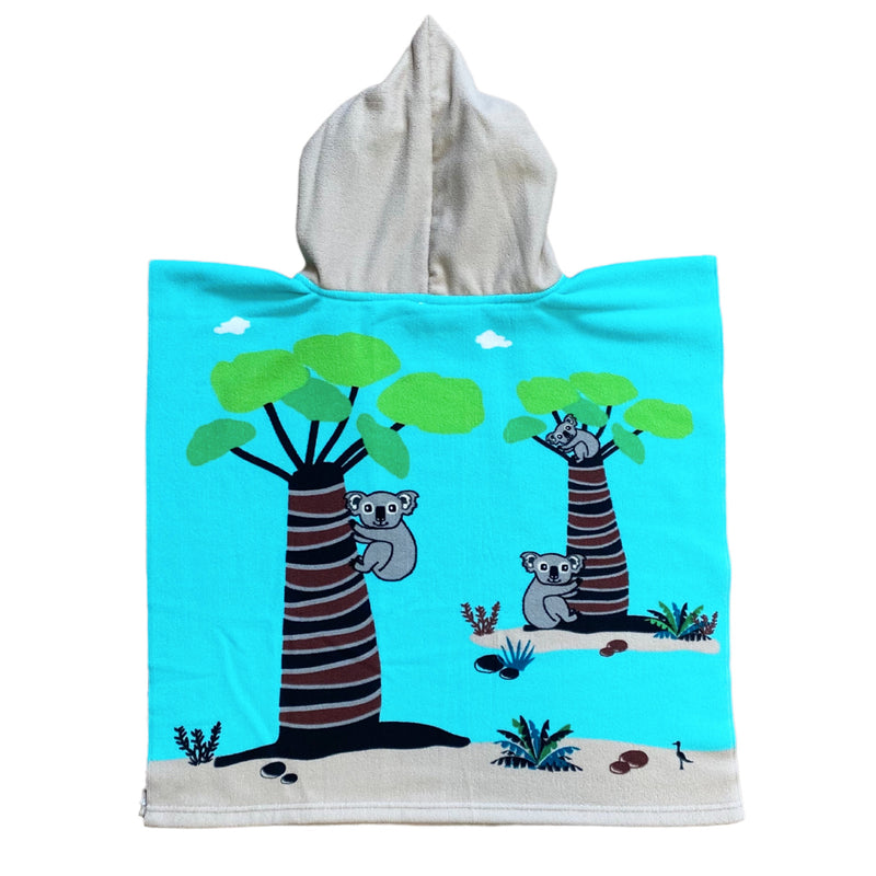Poncho enfant microfibre Koala Swing - Le comptoir de la plage